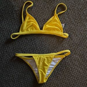 Yellow bikini